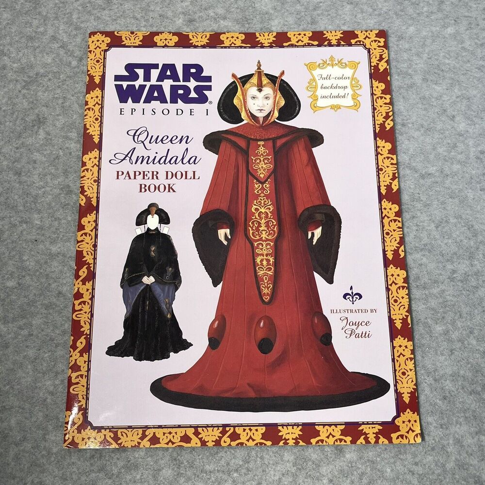 Star Wars Episode 1 Queen Amidala Paper Doll Book Uncut 1999 Lucas Film Unused - Picture 3 of 15